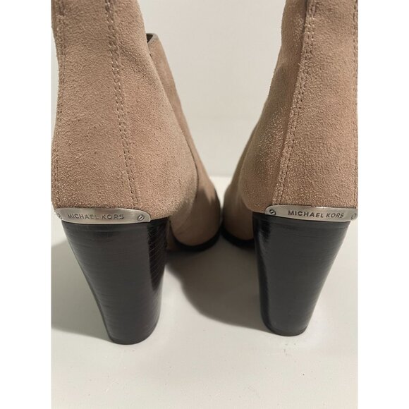 Michael Kors Womens Suede Ankle Booties Size 6.5M Tan - Picture 6 of 12